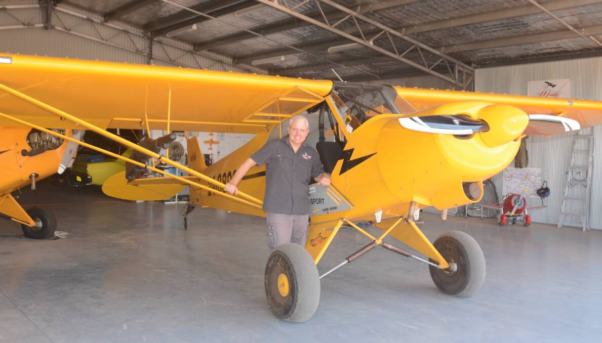 Aviation: Dan Compton, owner of Wings Out West wants to share his love of flying with others. Photo: Tatylor Jurd.