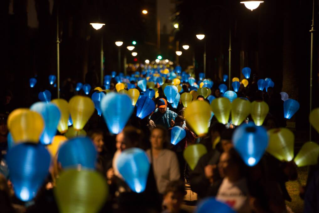 Lantern: Dubbo locals will walk in the Leukaemia Foundation’s Light the Night fundraiser in October. Photo: Contributed.