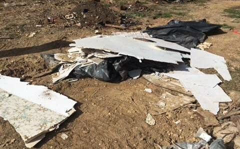The asbestos that was dumped at the Euchareena Waste Facility. Photo: CONTRIBUTED
