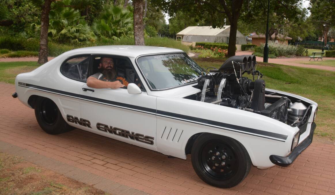 Dubbo’s Steve Townsend with the Ford Capri. Photo: Taylor Jurd.