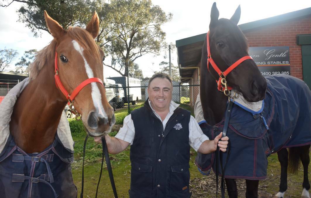 HOME COMFORTS: Brian Gentle has stables at both Bendigo and Orange and it's the latter he hopes can produce winners on Friday. Photo: BENDIGO ADVERTISER
