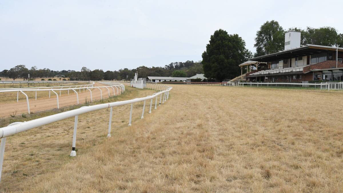 DRY AS A BONE: Towac Park is currently unsuitable for racing, with Orange's two harness rating meets - slated for early February - both rescheduled to pan out in Bathurst. Photo: CARLA FREEDMAN