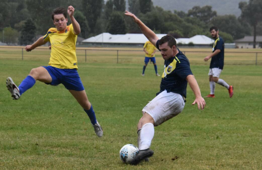 ATTACK: Western Mariners in action at Marjorie Jackson fields on the weekend. Picture: ALANNA TOMAZIN.