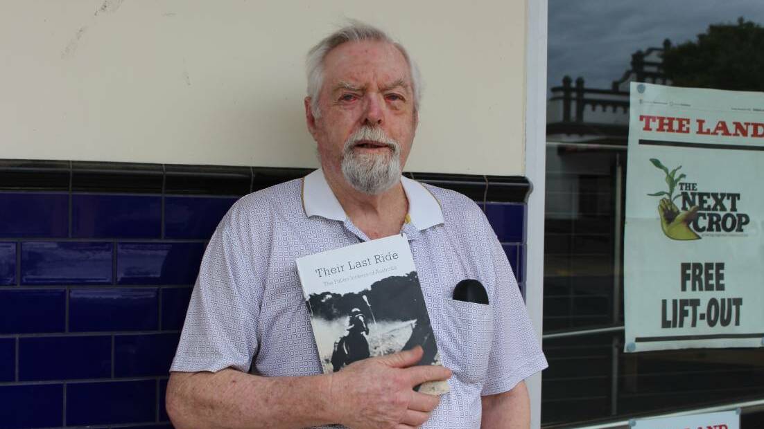 AWARD-WINNING AUTHOR: John Payne with a copy of Their Last Ride just after he published the first edition in 2018. Photo: MAX STAINKAMPH