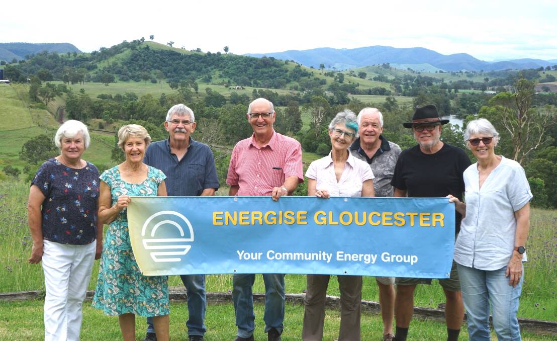 Members of Energise Gloucester at the solar farm site. Picture: Supplied