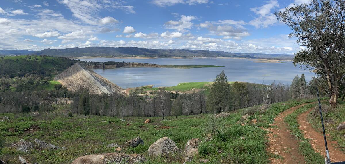 Burrendong Dam pictured prior to the recent rains. Picture: File