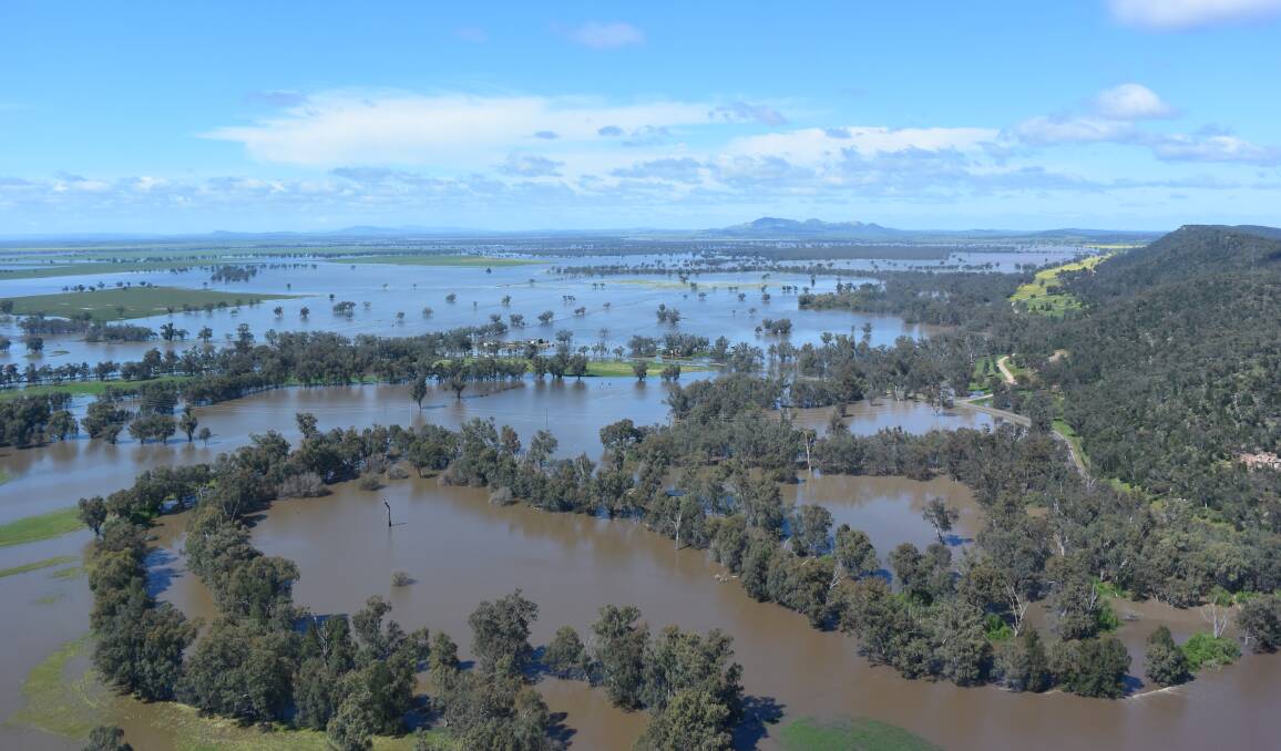 FLOOD RESPONSE: Flooding in the Forbes district has helped emergency service volunteers rack up more than 180,000 hours of work in Western NSW. Photo: TONY RHEAD