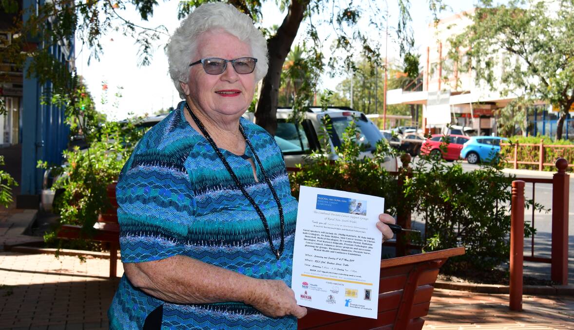 INVITATION: Elizabeth Allen OAM is encouraging the public to take part in the prostate cancer "information-filled weekend" on May 4 and 5. Photo: BELINDA SOOLE