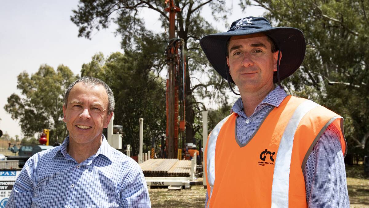 MORE ACCURATE: Dubbo Regional Council's director of infrastructure Julian Geddes (right) says smart meters will be "more accurate" than existing and ageing water meters. Photo: File