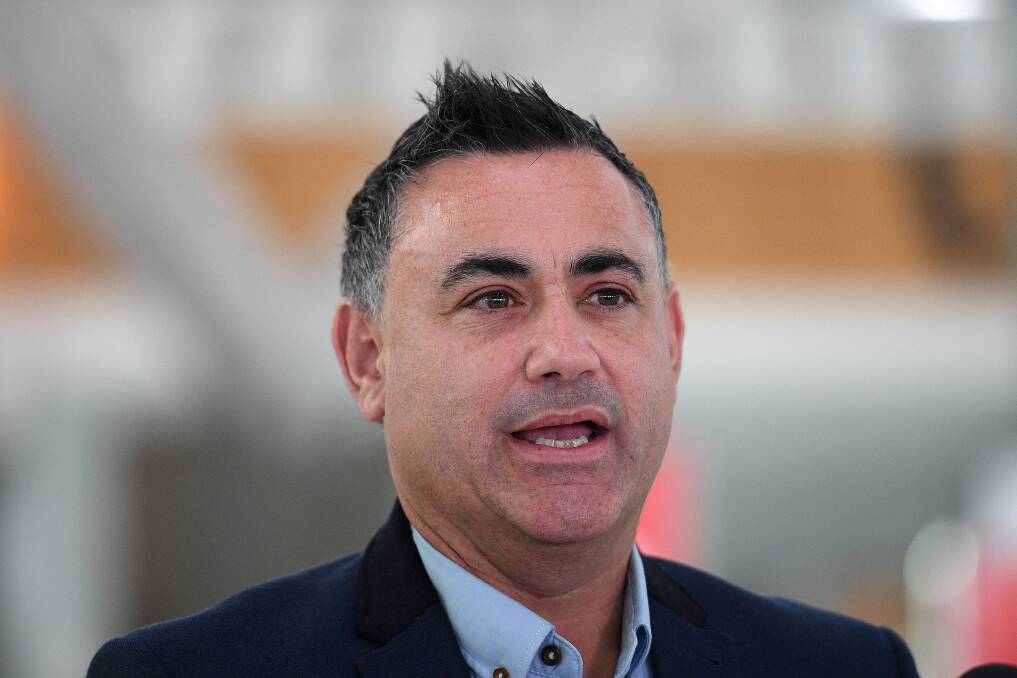 DROUGHT SUPPORT: Deputy Premier John Barilaro is telling city dwellers to spend time and money in regional NSW and help in the battle against drought. Photo: AAP Image/DAN HIMBRECHTS.