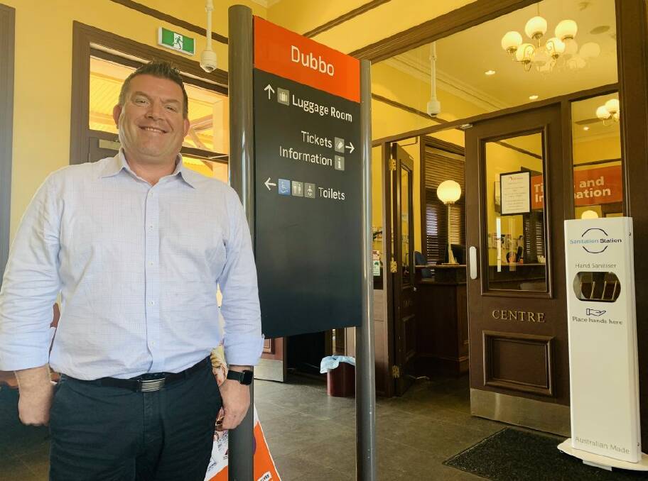 TRAIN STATION: Dubbo MP Dugald Saunders wants community input in making Dubbo Train Station accessible to people of all ages and abilities. Photo: CONTRIBUTED.