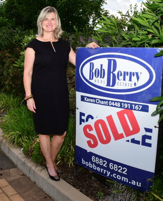 DEMAND: Bob Berry Real Estate sales consultant Karen Chant tells of "very strong demand" for properties on the market at all price levels. Photo: BELINDA SOOLE.