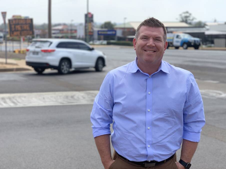 JOBS: Member for the Dubbo Electorate Dugald Saunders says work on the Baird Street and Newell Highway intersection will support up to 16 jobs and three contracting companies. PHOTO: Contributed. 
