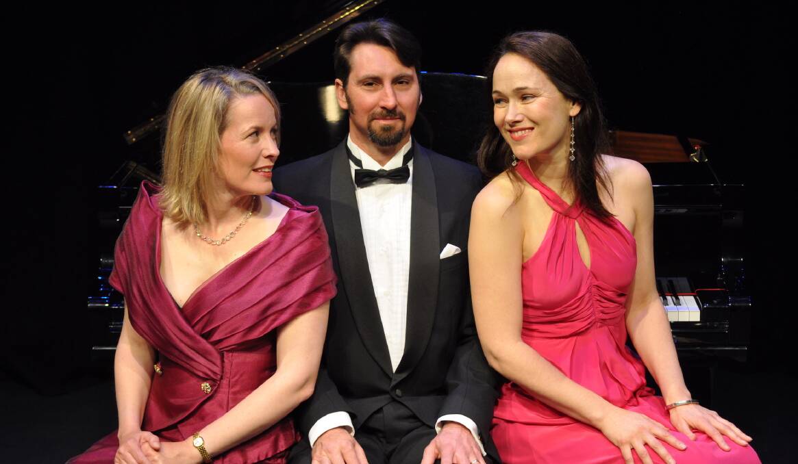OPERA SINGERS: Rachael Duncan, Rohan Thatcher and Rebecca Collins from Canberra will perform at Opera at Dundullimal on May 21. Photo: GREG MARGINSON