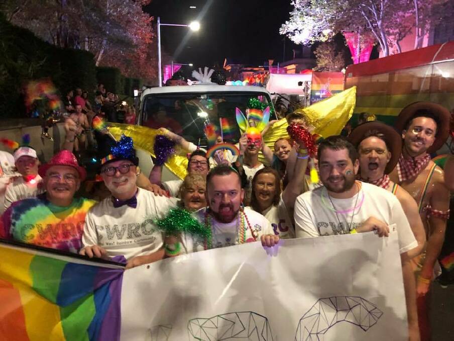 MARDI GRAS: Central West Rainbow Alliance members have issued an invitation to "join us" in the 2019 Sydney Gay and Lesbian Mardi Gras parade on Saturday. Photo: Contributed