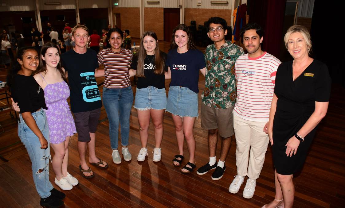 FIRST: James Joseph (third from right) achieved the highest ATAR of all students who studied for the 2020 HSC at Catholic Diocese of Bathurst secondary schools. PHOTO: Amy McIntyre.