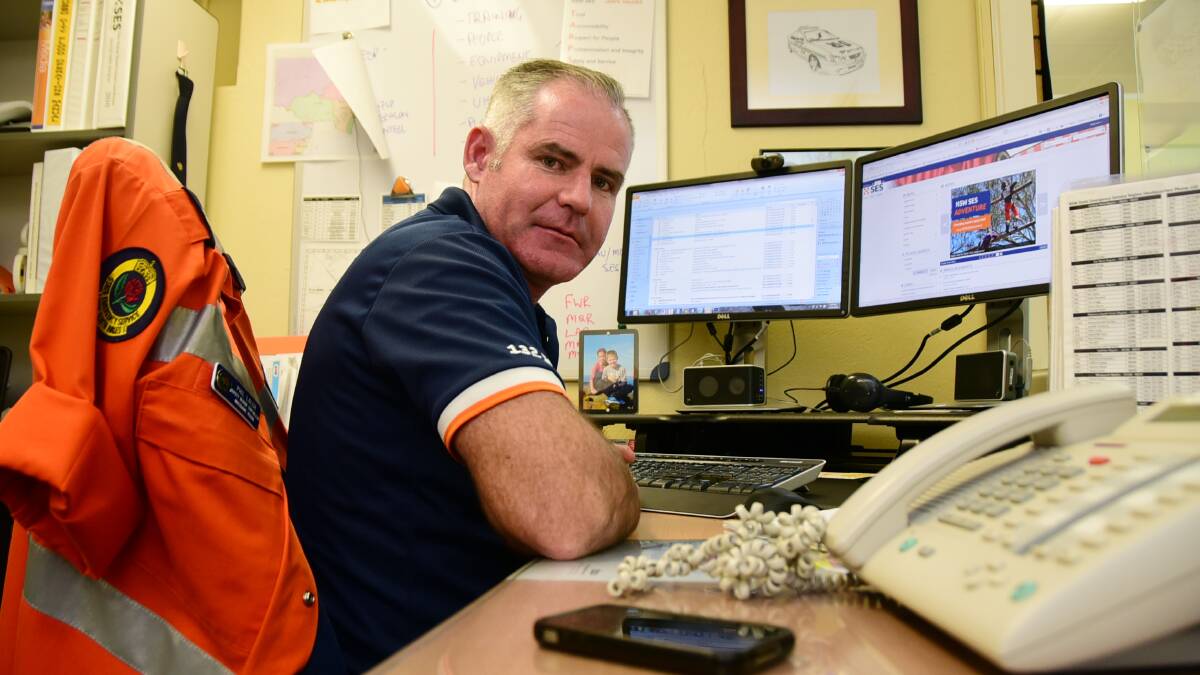 GET READY: NSW State Emergency Service Macquarie Region deputy region controller Phil Lalor is asking Dubbo residents to get ready for the storm season. Photo: BELINDA SOOLE