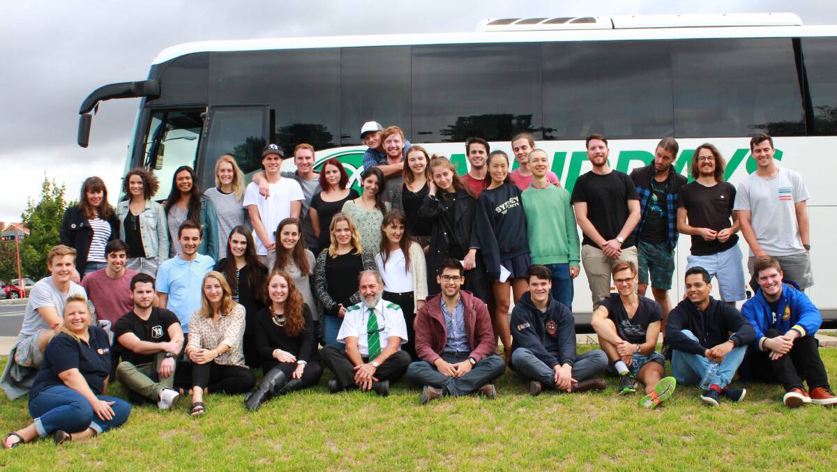 DISCOVERY: University of Sydney medical students on a previous Discovery Bus Tour to Dubbo and Orange smile for the camera. The 2019 tour begins on March 16. Photo: Contributed