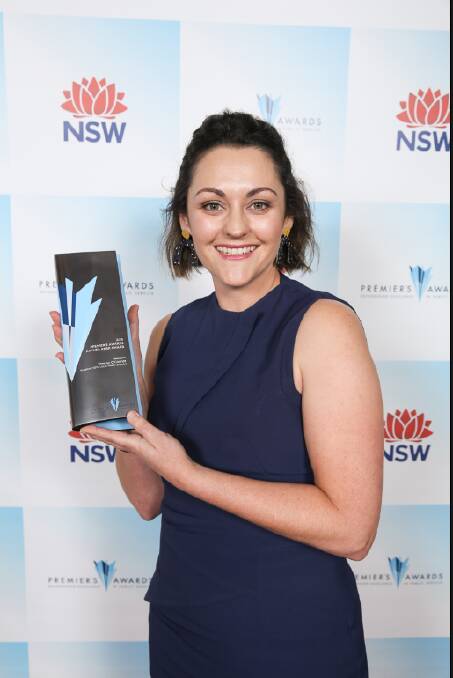 WINNER: Dubbo's Tammy O'Connor has been presented with the Anthea Kerr Award at the Premier's Awards for Public Service ceremony. Photo: Contributed