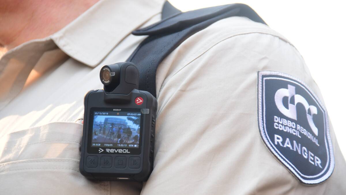 BODY WORN CAMERAS: It is "not uncommon" for Dubbo's rangers to be subjected to verbal, and to a lesser extent, physical abuse. PHOTO: AMY MCINTYRE