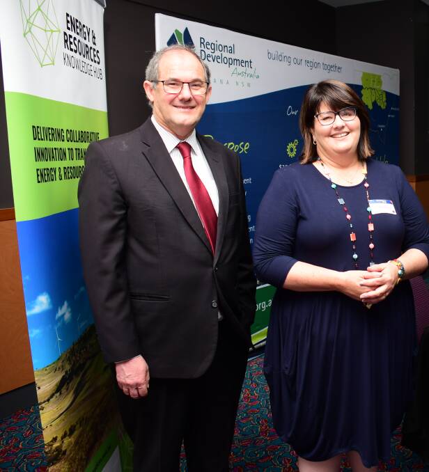 COMPETITIVE EDGE: Newcastle University's Professor Alan Broadfoot, pictured with RDA Orana's Megan Dixon, says "knowledge is one of the biggest competitive edges you can have". Photo: BELINDA SOOLE