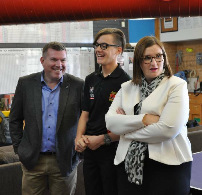 EDUCATION WEEK: Minister for Education and Early Learning Sarah Mitchell (right) will return to Dubbo on Monday for the simultaneous country-city launch of Education Week. Photo: File