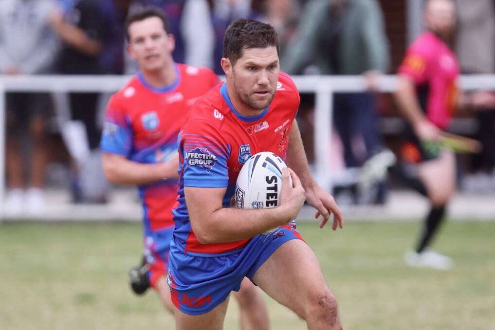 WINNER: Wests skipper Mitch Porter en route to his first-half try against Western Rams on Saturday. Picture: Adam McLean