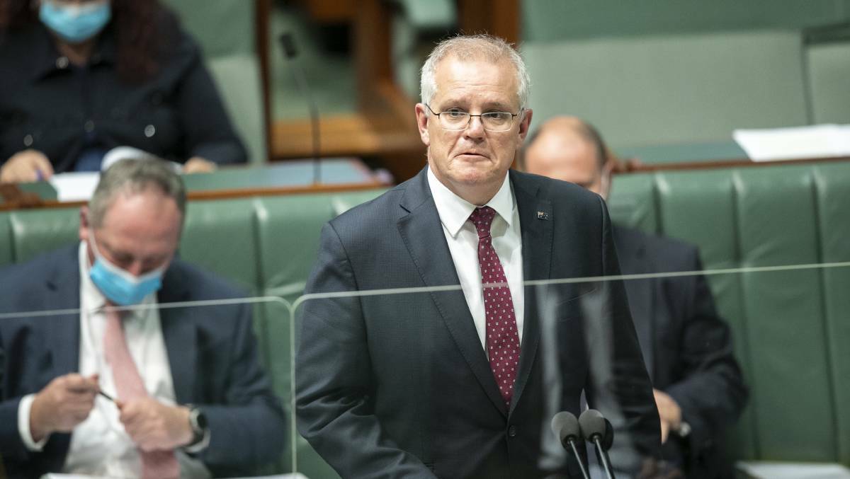 Prime Minister of Australia Scott Morrison. Picture: Keegan Carroll