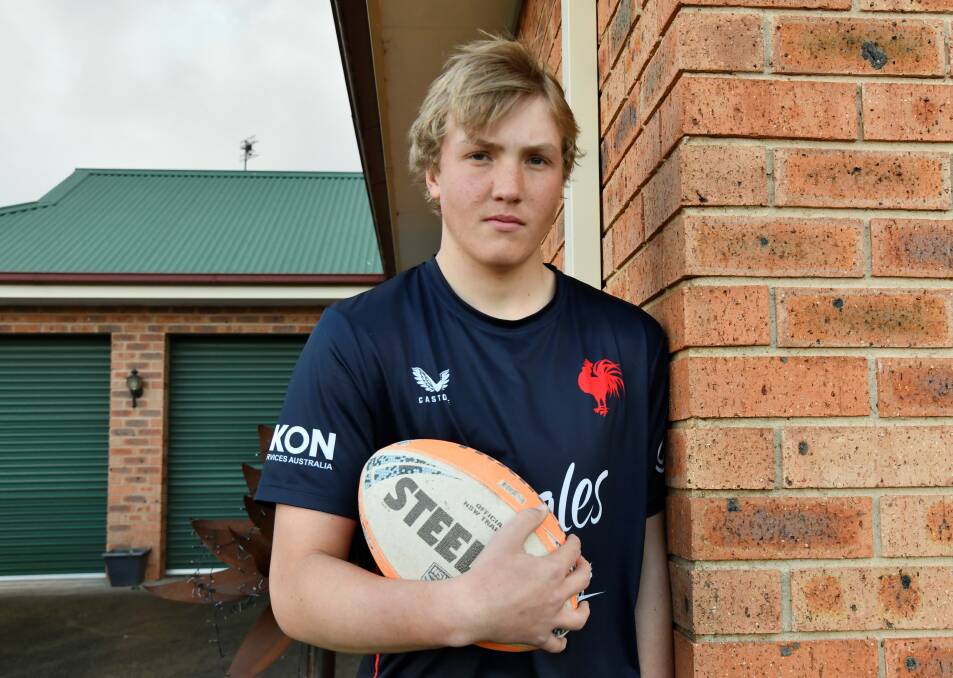 Orange rugby league player Jackson Rodwell is loving life with the Sydney Roosters academy. Picture by Carla Freedman 