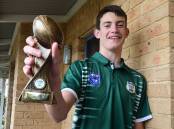 HIGH FLYER: Harry Wald was named the Western Rams Andrew Johns Cup player of the year for 2022. Photo: JUDE KEOGH.