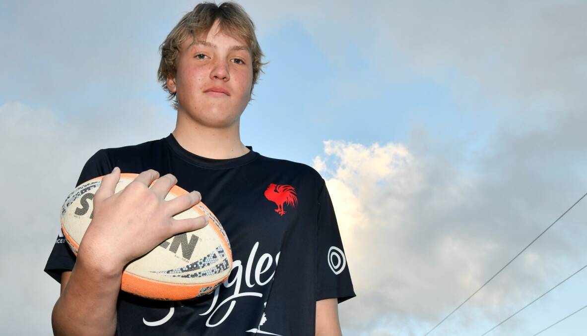 Orange rugby league player Jackson Rodwell is loving life with the Sydney Roosters academy. Picture by Carla Freedman