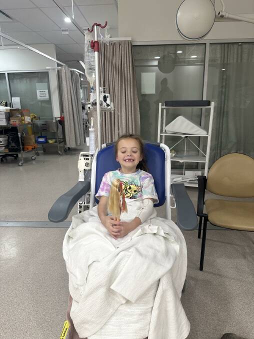 Bowie Campbell has continued to smile through the pain. Picture supplied