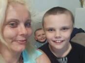 Naomie Richings, who died on June 1 in a house fire, pictured with her two sons. Picture supplied