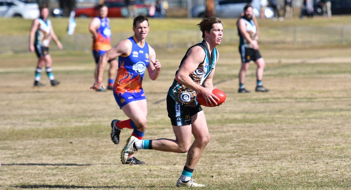 LOVING EVERY MINUTE: Andrew James quickly became a key component of the Bathurst Bushrangers Rebels side this year in his debut season with the club. Photo: ALEXANDER GRANT