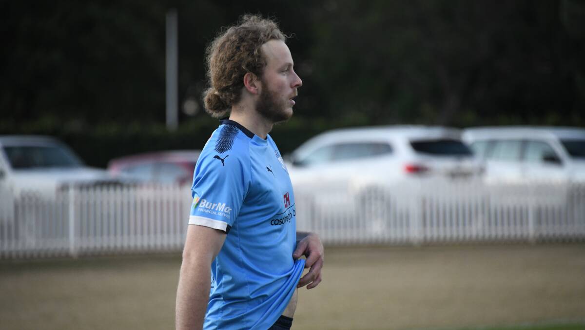 Macquarie United defender Brooklyn Crain could be in for a big season according to his coach. Picture by Amy McIntyre