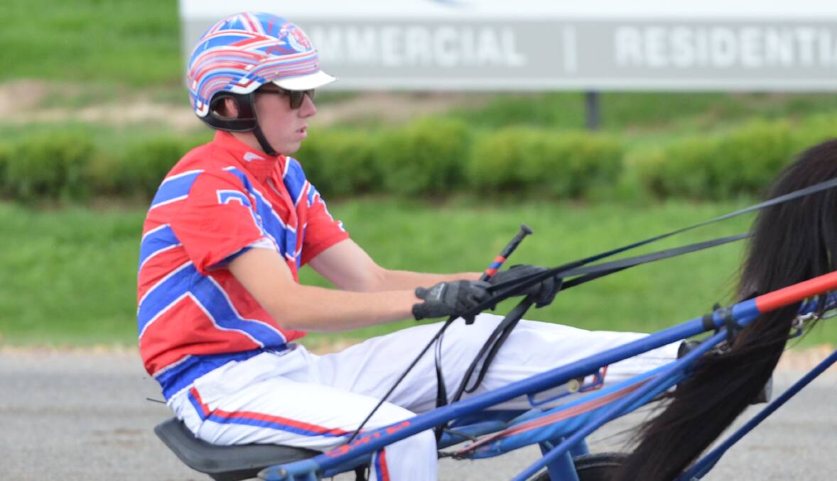 FRESH FACES: Mitch Turnbull has the drive on Josh Turnbull's Thebestisyettocome, who is one of 13 runners making their debut during Wednesday night's Bathurst Paceway meeting. Photo: ANYA WHITELAW
