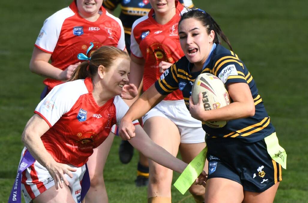 Lily Walsh, pictured in 2021's Mid West Cup grand final win, has enjoyed her move to St Pat's.