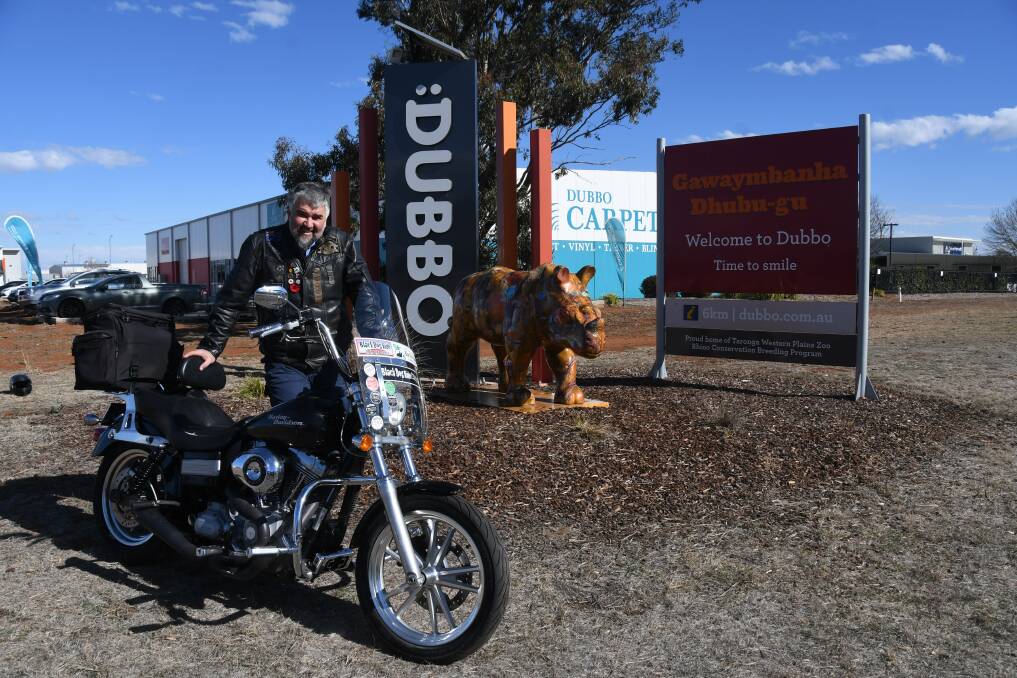 Riding to raise issues: NSW Coordinator Black Dog Ride Wayne Amor. Photo: Jennifer Hoar