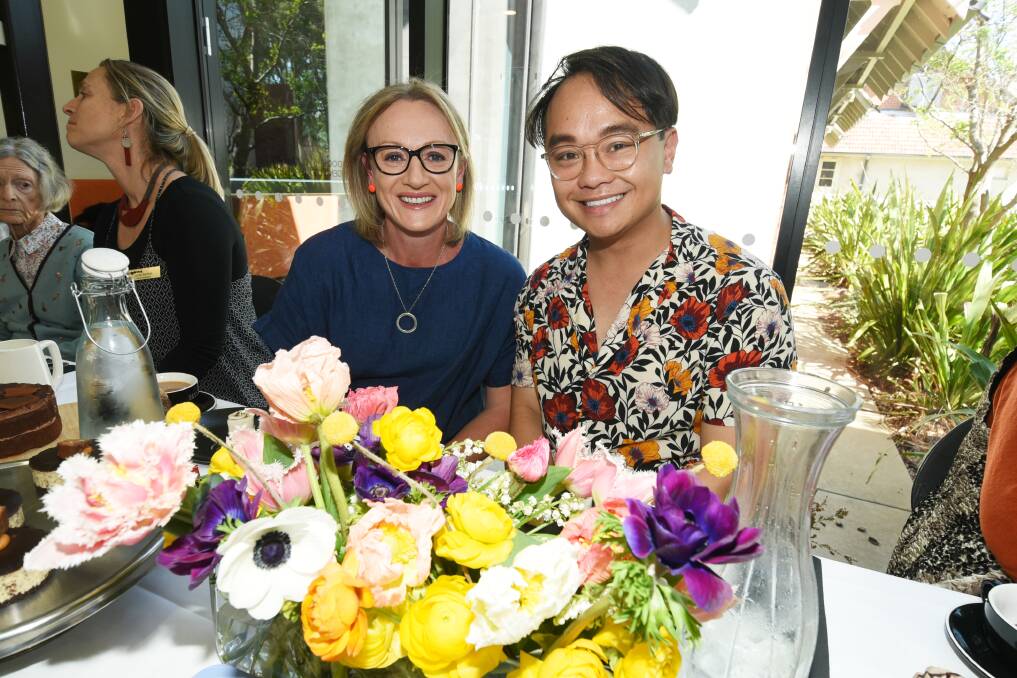 Community mindset: Cr Jane Diffy and Kieth Yap at Friends of Western Plains Cultural Centre Primavera High Tea. Photo: Amy McIntyre