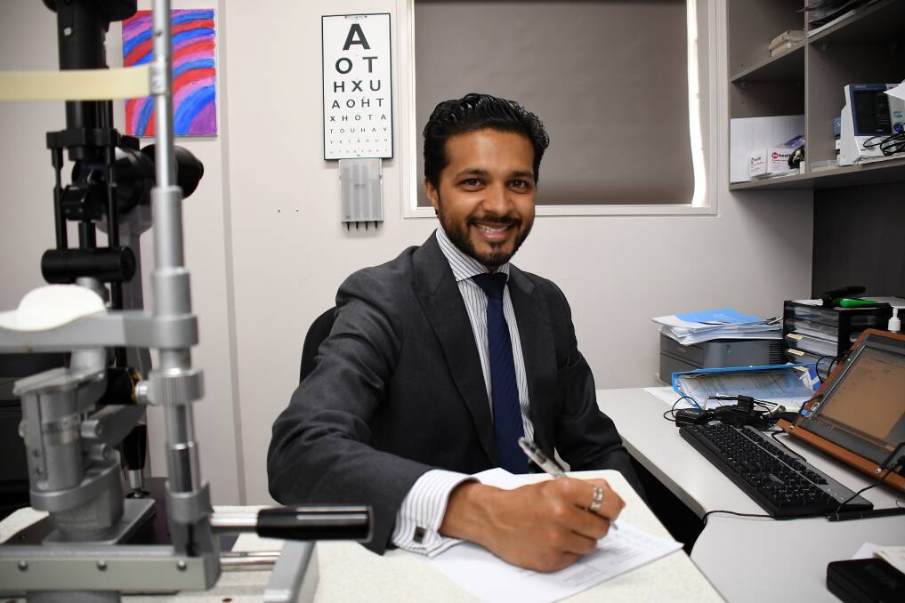 Local vision: After gaining several qualifications, training and experience Dr Vivek Pandya returns to Dubbo to treat patients. Photo: Belinda Soole