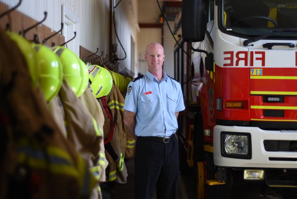 Keeping US firies safe: Inspector Adam Wixx was deployed to the US to help keep firefigthers safe. Photo: Belinda Soole