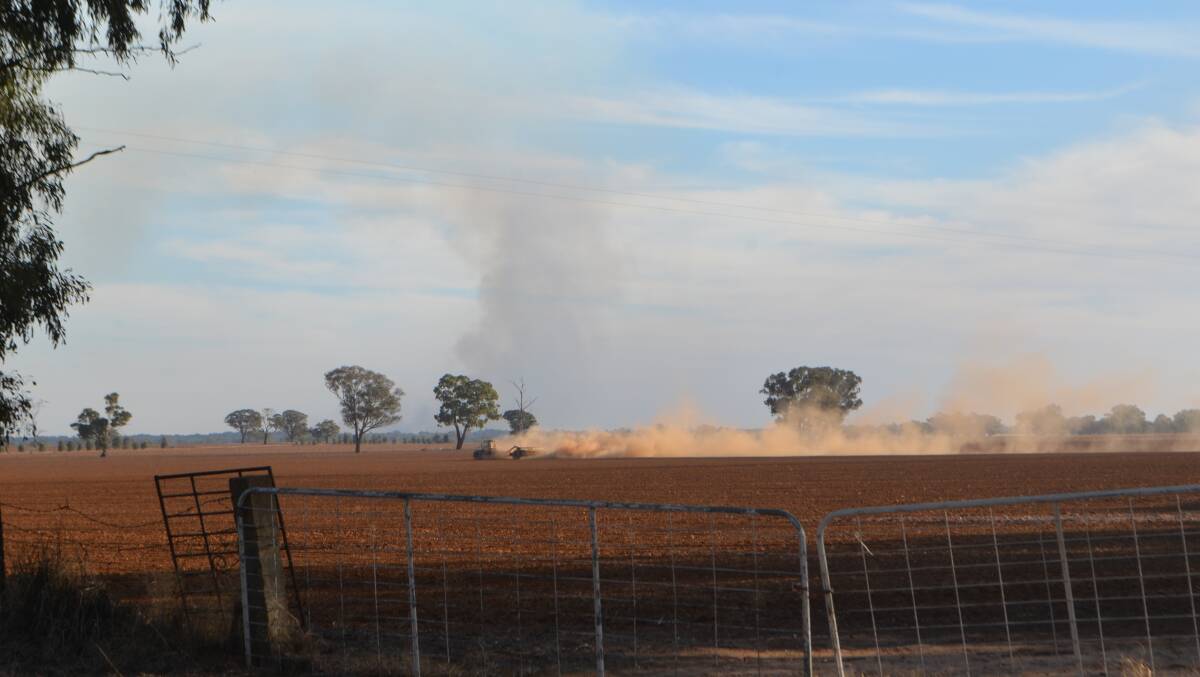 Dry sowing near Wagga Wagga. Photo by Stephen Burns.