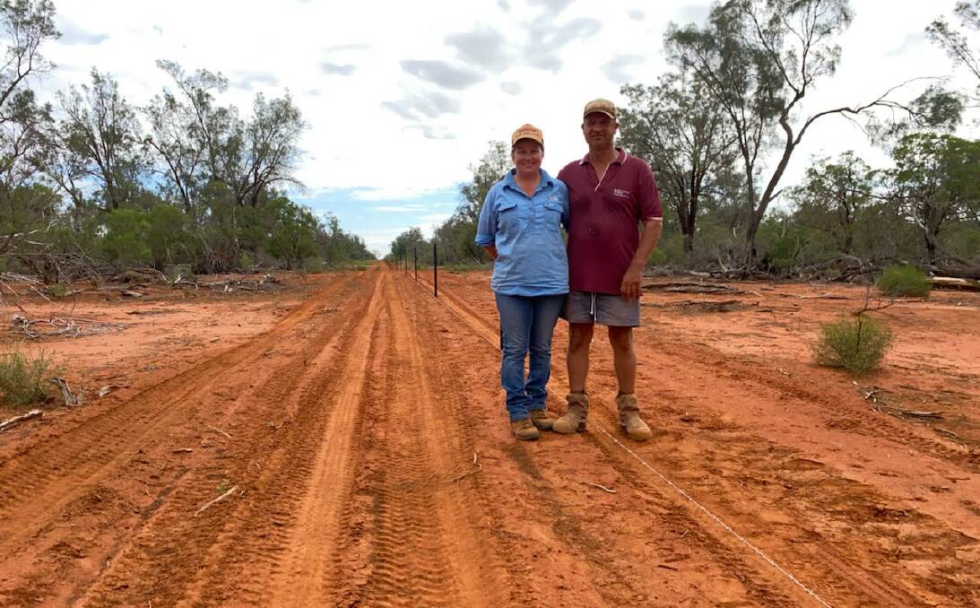 Dave and Tracey Hegarty, Bellenbar, Bourke, used the Land Services Program to increase the productivity on their property. Picture: Supplied
