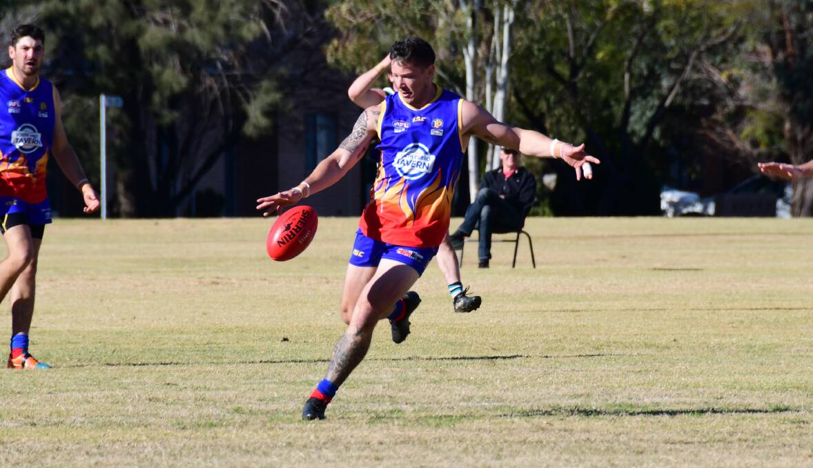 A rapid start sent the Demons on the way to victory on Saturday. Photos: AMY McINTYRE