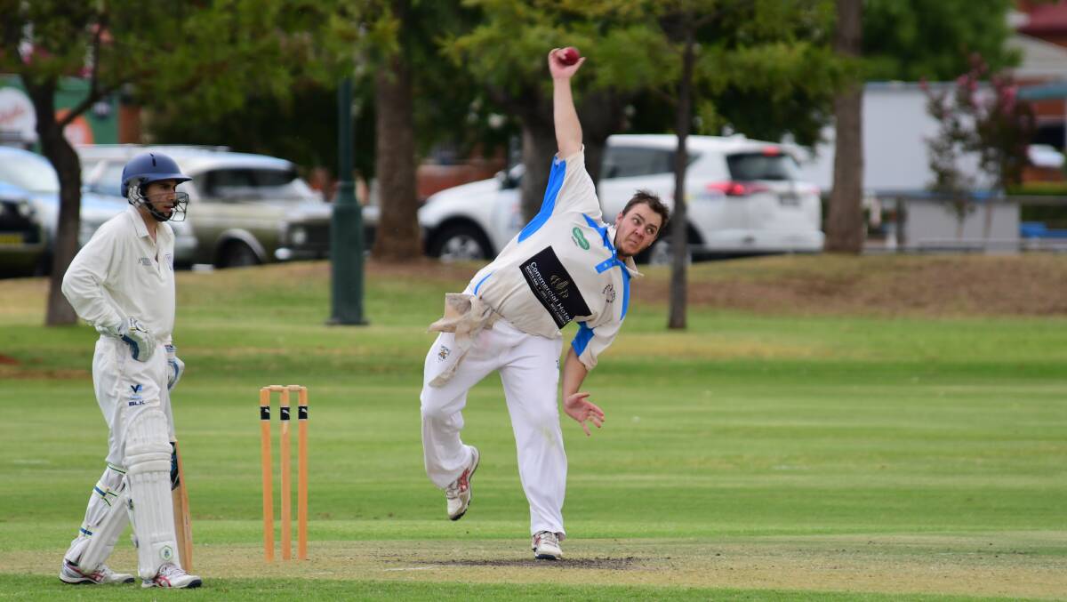 KEY PERFORMER: It was Tom Barber's batting, rather than his bowling, which proved key for Dubbo's Brewery Shield side during Sunday's opening round clash at Narromine. Photo: BELINDA SOOLE