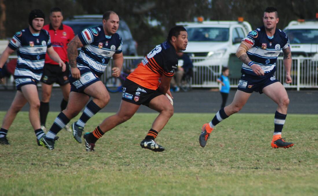 WORKING: Group 11 representative Loma Atuau and the Nyngan Tigers have gone four rounds without a win. Photo: ZAARKACHA MARLAN