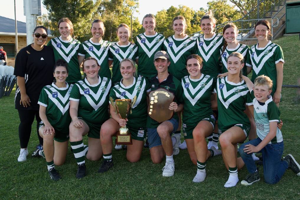 The Dunedoo Swanettes won the Jessica Skinner Cup at the pre-season knockout and they will defend it for the first time this weekend. Picture by Peter Sherwood Photography