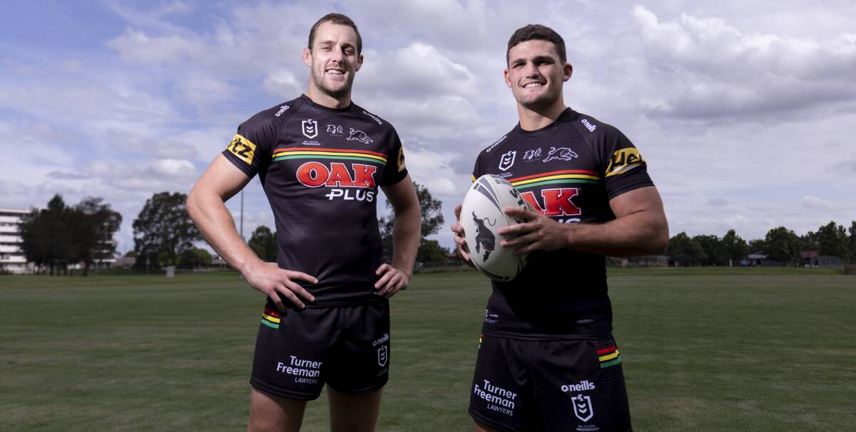 ONE TO GO: Penrith co-captains Isaah Yeo and Nathan Cleary will lead their side into the biggest match of the season on Sunday night. Photo: PENRITH PANTHERS