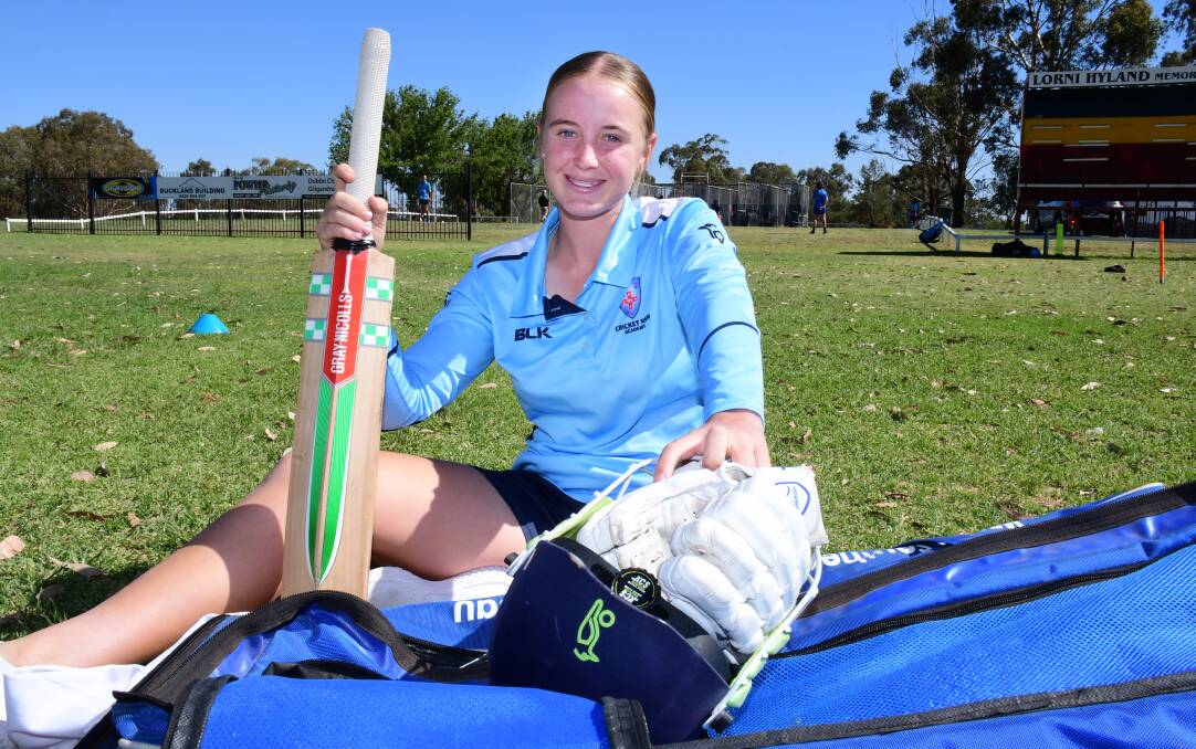 ALL-ROUNDER: After her football achievements in winter, Aimee Longhurst is gearing up for the Cricket Australia Under 15 Female National Championships. Photo: BELINDA SOOLE