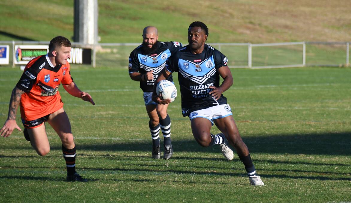 Josateki Masibalavu was again among the try-scorers for Macquarie against Lithgow. Picture by Nick Guthrie